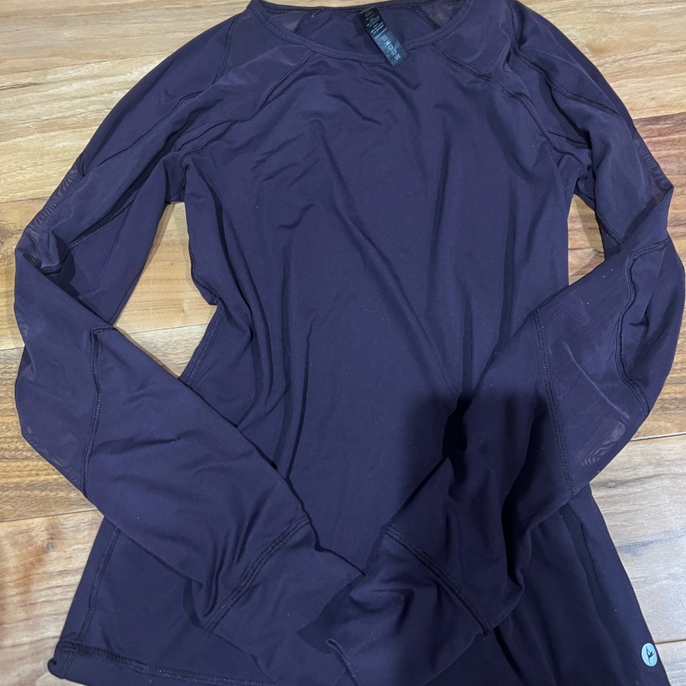 90 Degree By Reflex Women's Long Sleeve Top - Dark Purple